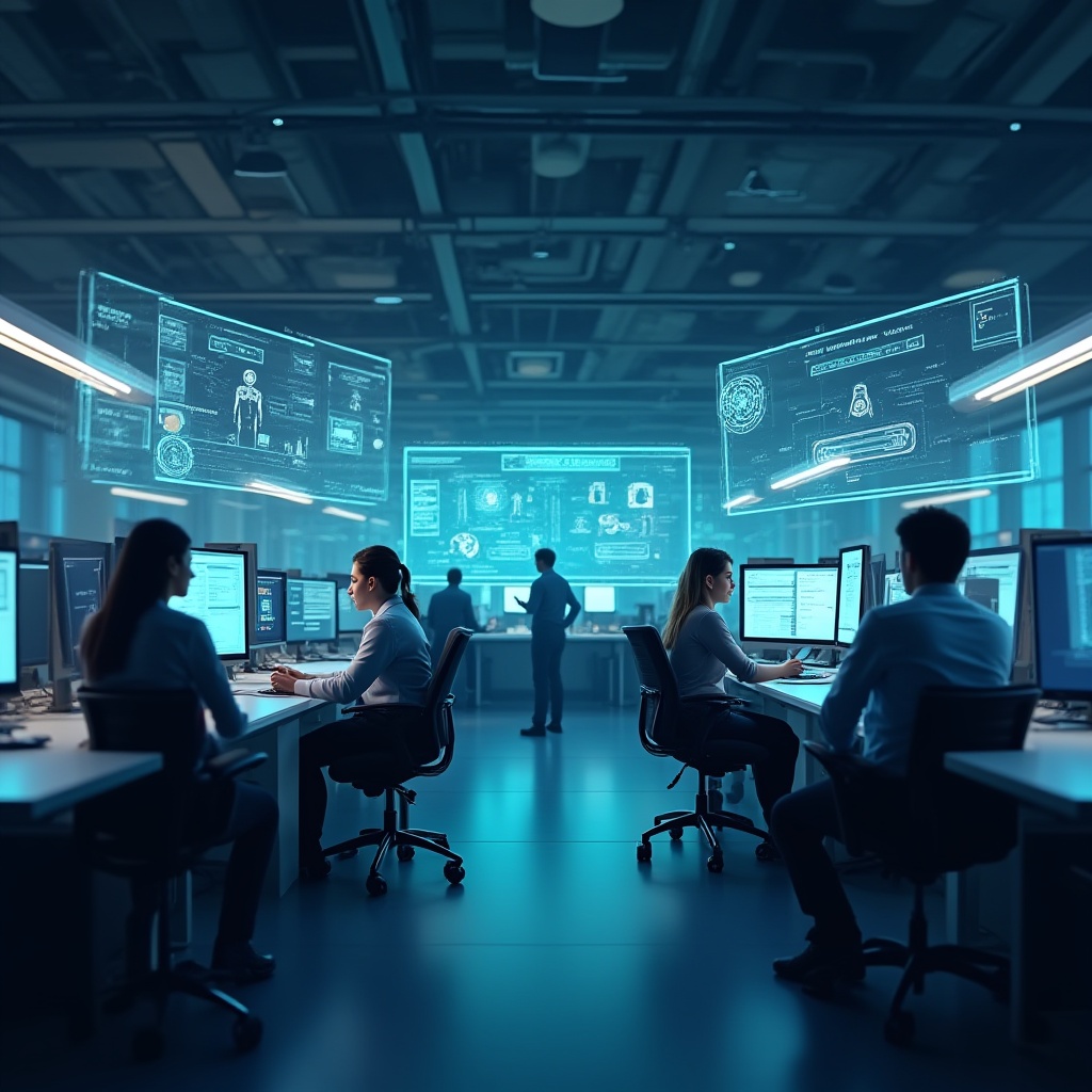 Modern telecom customer service center using AI, Natural Language Processing, and Generative AI to improve support and engagement